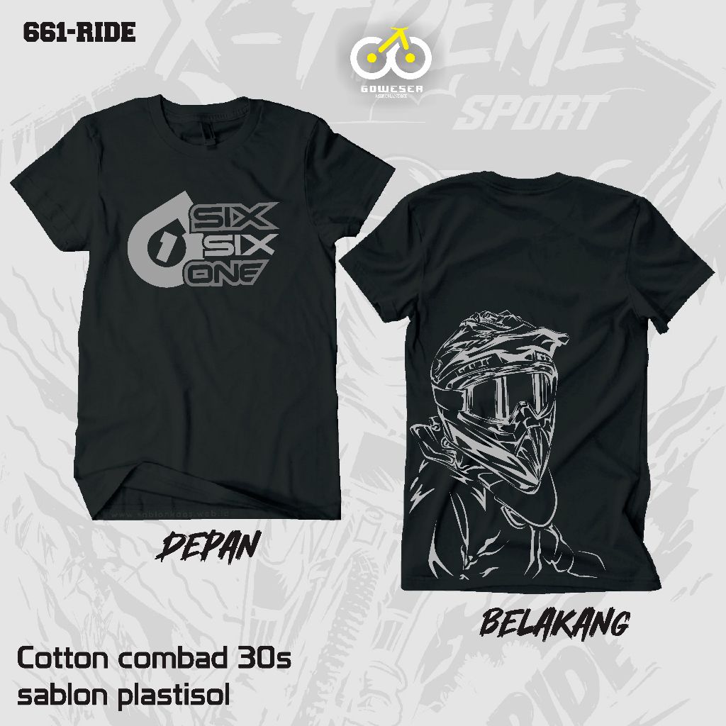 SIX SIX ONE T-SHIRT/ 661/ 96/ SIXSIX ONE T-SHIRT/ HELMET 661 T-SHIRT/ DOWNHILL T-SHIRT/ MTB T-SHIRT/