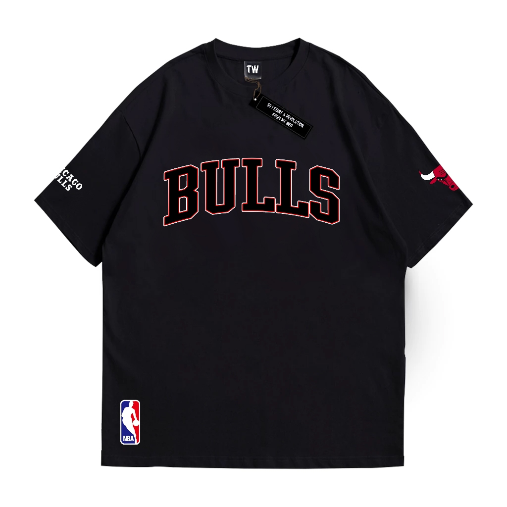 เสื้อยืด Twins Chicago Bulls Vintage Black Unisex