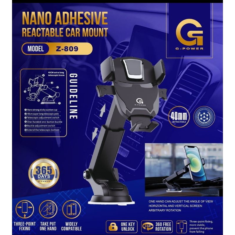 GPOWER Z-809 / Z809 ตัวยึดยึดรถยนต์