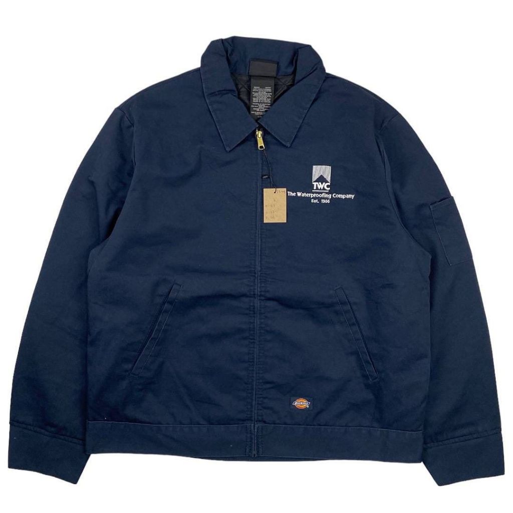 Dickies Eisenhower Jacket Size L Midnight Blue Material dalem lined TWC Company