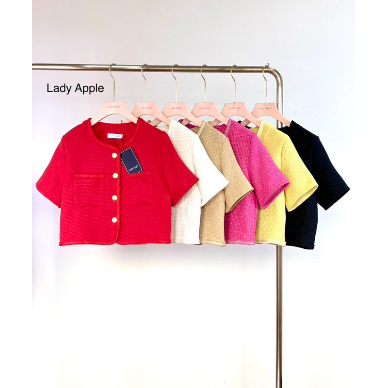 LADY APPLE 934 SHORT TWEED BLAZER BANGKOK