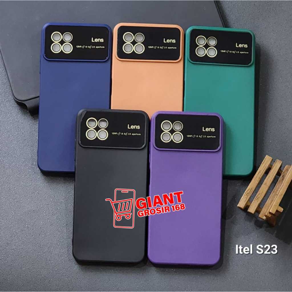 ใหม่! Itel S23 Itel S23 Plus Softcase Macaron เลนส์ใหญ่ปกป้องกล้อง Itel S23 Itel S23 Plus