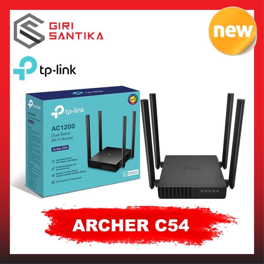 TP-Link ARCHER C54 AC1200 เราเตอร์ดูอัลแบนด์ - เราเตอร์ WiFi TP Link C54