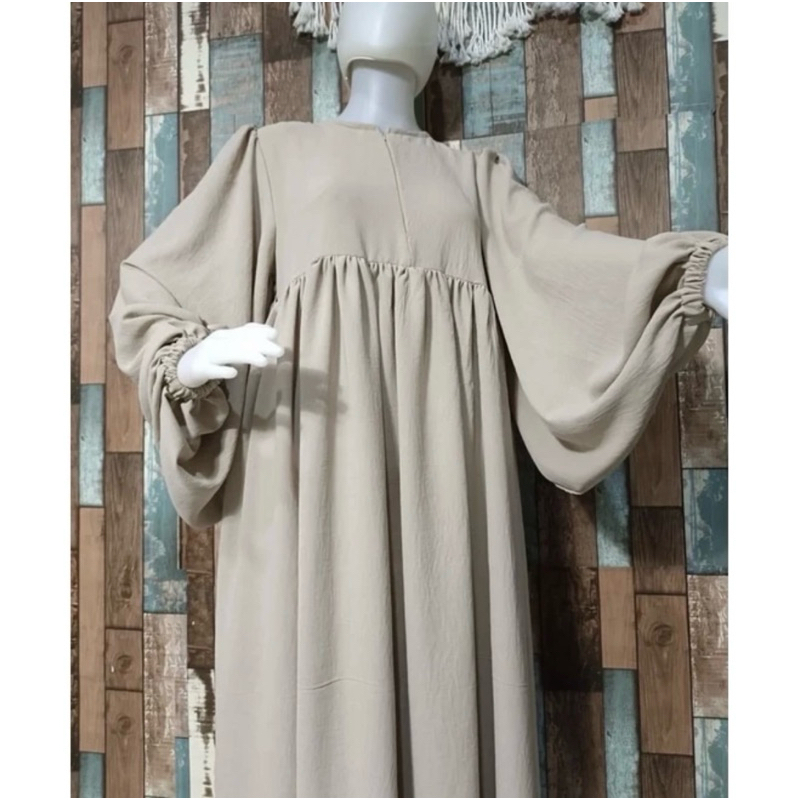 Luna Tille GAMIS Only PREMIUM AIRFLOW วัสดุจีบ (ไม่มี HIJAB)