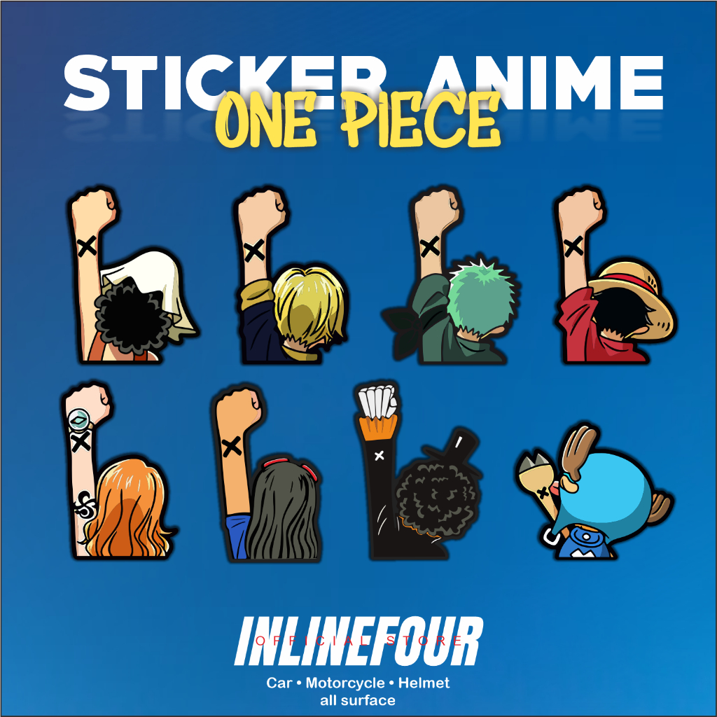 Hp Anime Hologram Sticker - One Piece Sticker - Japanese Wibu - สําหรับแล็ปท็อปกรณีโทรศัพท์มือถือกระเป๋าเดินทางหมวกกันน็อค