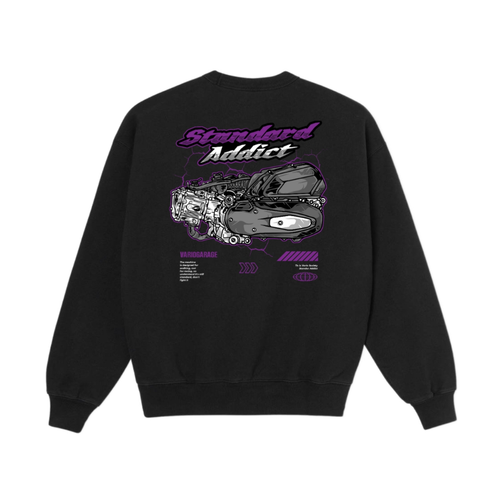 Crewneck VG-002 Vario Garage Standard Addict Black Series