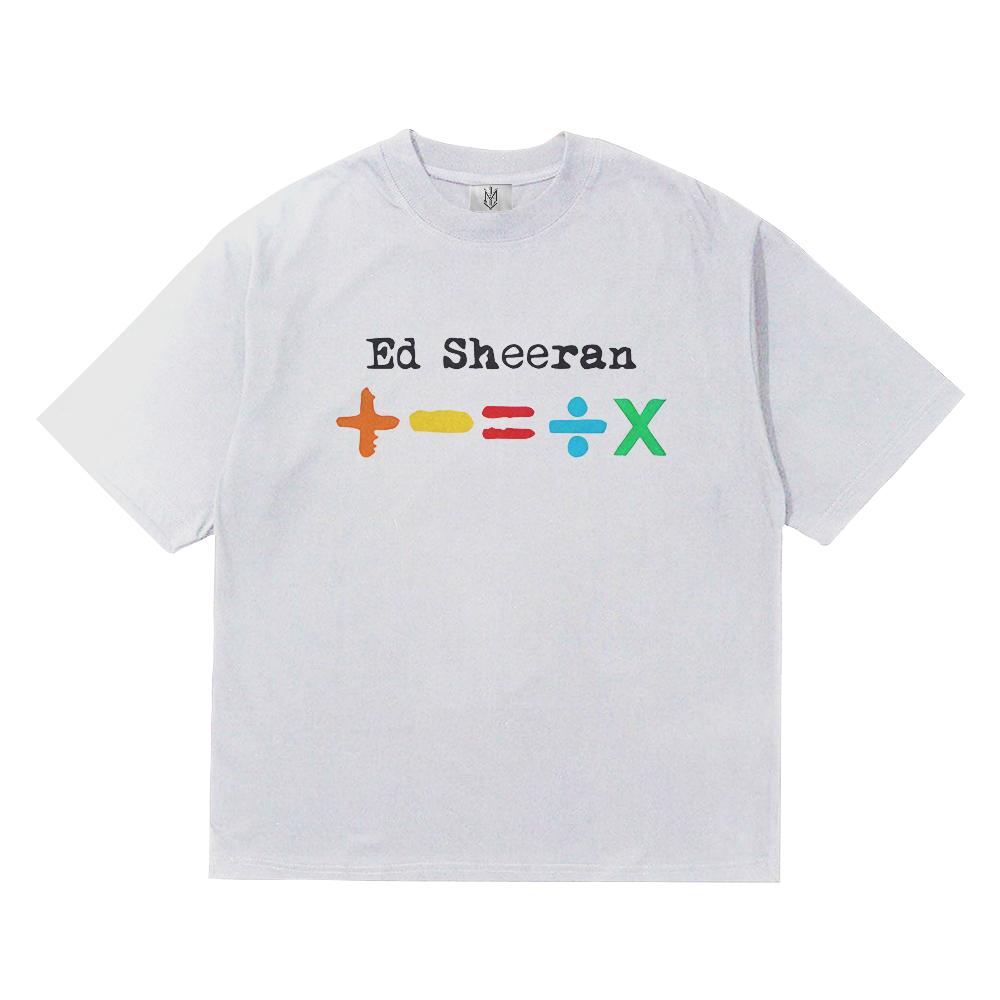 เสื้อยืด ED SHEERAN LOGO FONT | เสื้อยืด OVERSIZE WHITE STYLE Y2K VINTAGE BOOTLEG | ผู้ชาย ผู้หญิง ผ