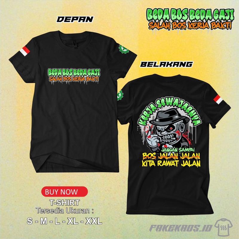 เสื้อยืด Different Boss Salary Salary Boss Work Bakti V5 / เสื้อยืดทํางานเช่าอย่าพลาด Boss Our Stree