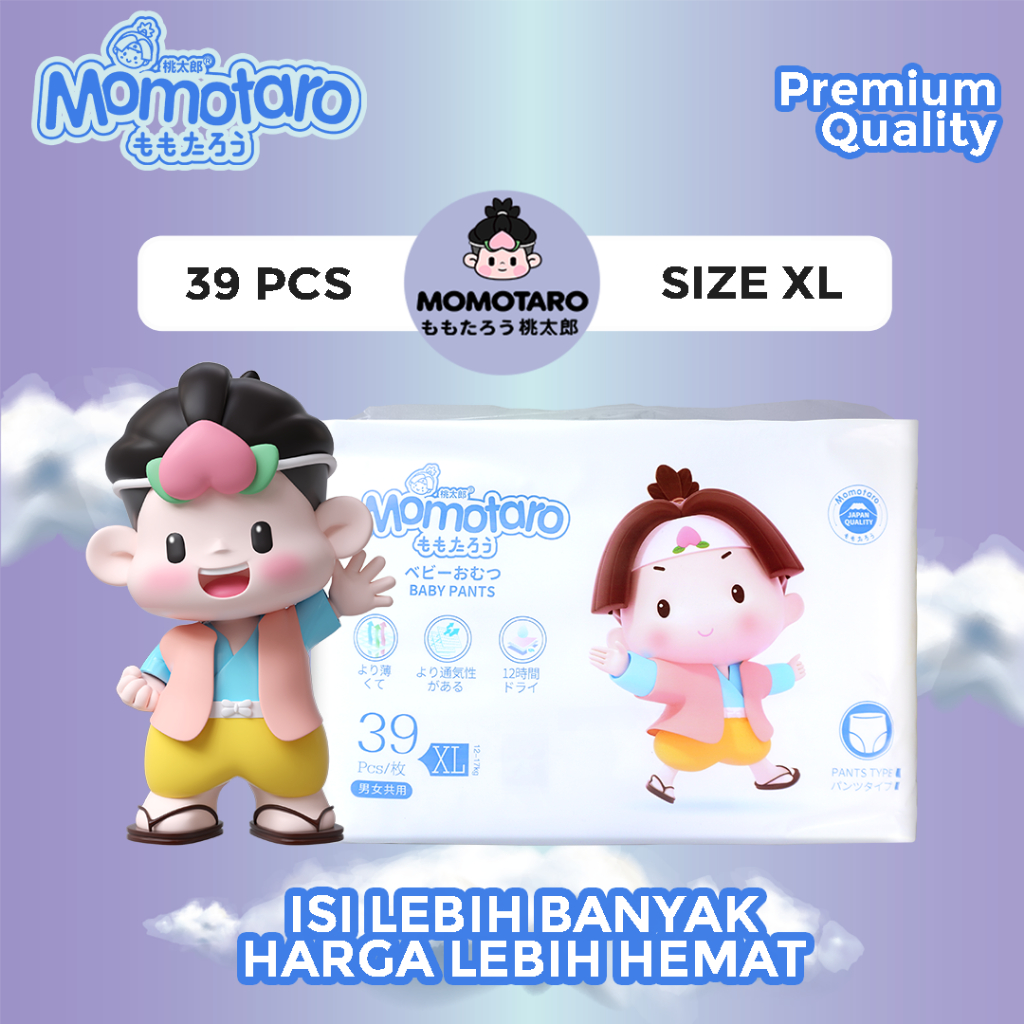 Momotaro Premium Quality Baby Diapers - กางเกง - XL39