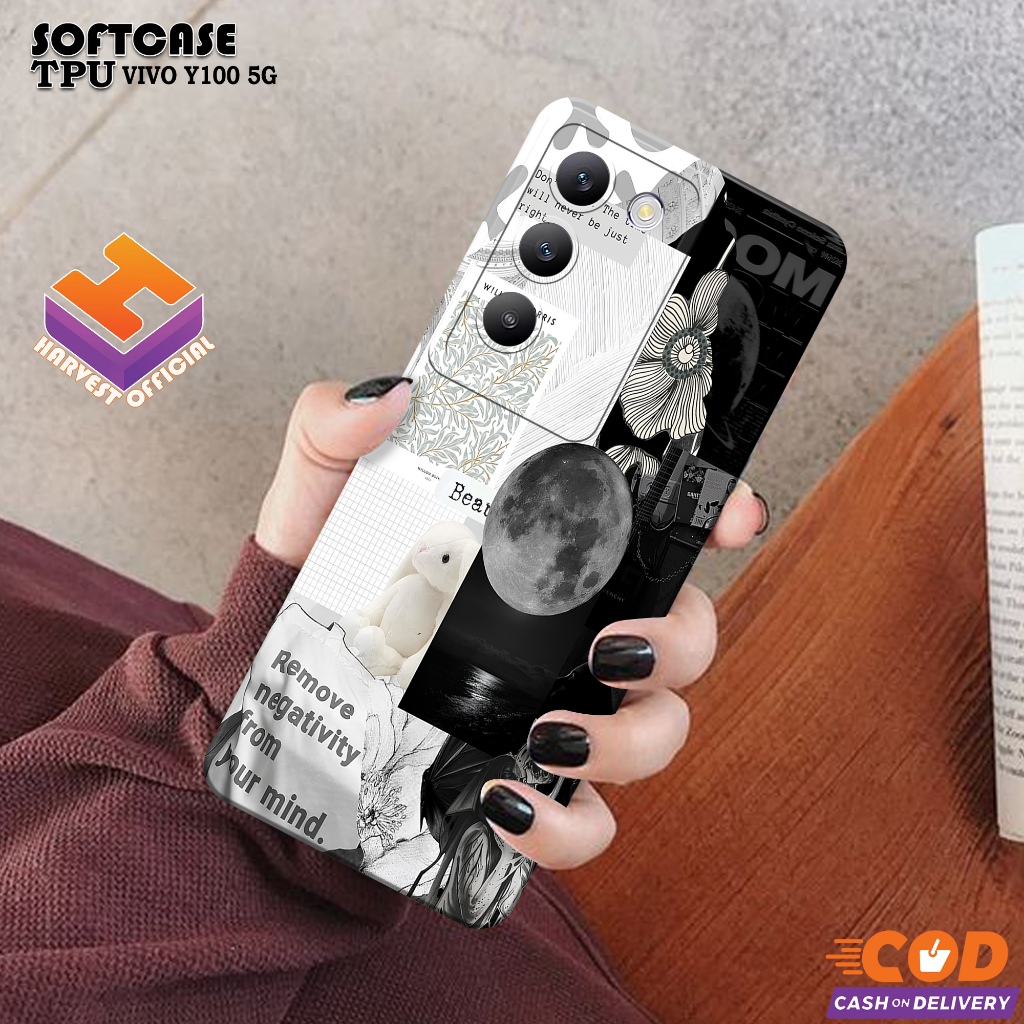 เคส HP VIVO Y100 5G 2024 - เคสแฟชั่นน่ารัก - เคส VIVO Y100 5G Softcase - กล้อง Pro - เคส VIVO Y100 5