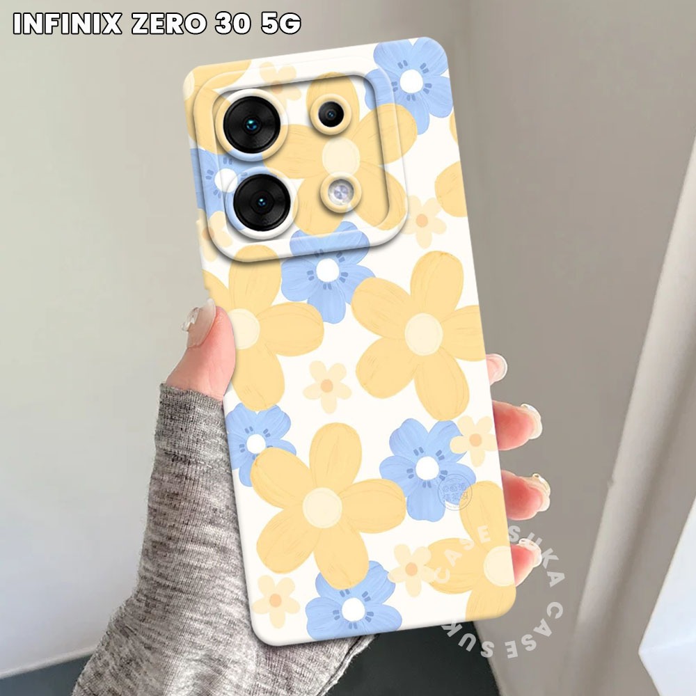 ใหม่ Infinix Zero 30 5G Softcase - Fashion Case Bunga (SK10) - Casing Infinix Zero 30 5G 2023 - Suka