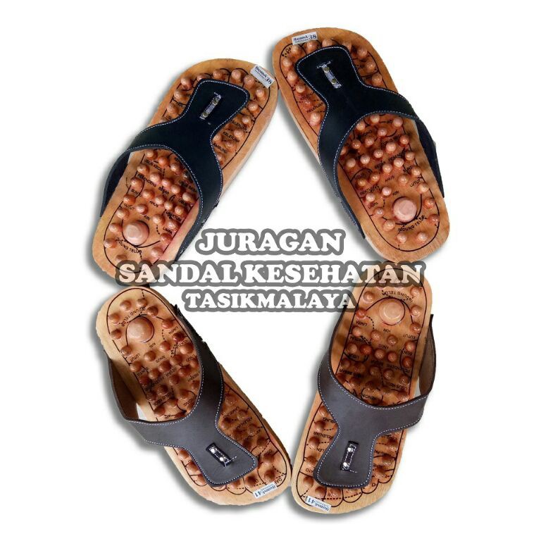 CODE P42O รองเท้าแตะเพื่อสุขภาพไม้ Flip Flops รองเท้าแตะ Sllop รองเท้า Rheumatic ฝังเข็มบําบัด Cucuk