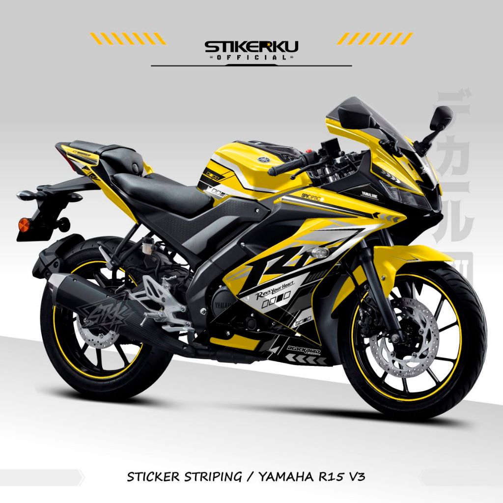 สติ๊กเกอร์สตริป / YAMAHA R15V3 / MOTIF 042 / SEMIFULL / สติ๊กเกอร์ / สต็อก DECALS / R15 / V3 / YAMAH