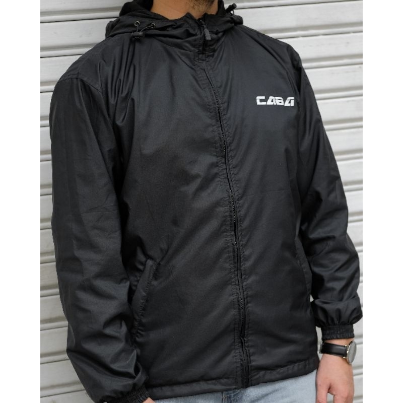 Caba Alpha คุณภาพกลางแจ้งกันน้ํา Windbreaker Jacket เสื้อร่มชูชีพ Taslan Jacket