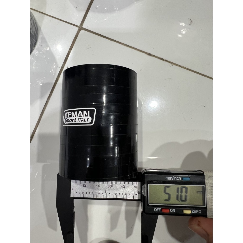 SILICONE 2INCH 51MM EPMAN ITALY BLACK STRAIGHT