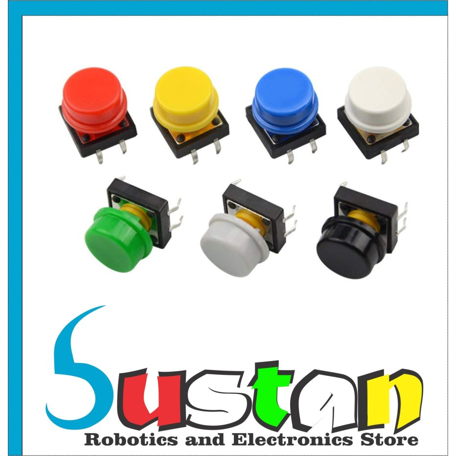 Momentary Tactical Push Button 4p 4 Pin Switch OMRON B3F พร้อมลูกบิด