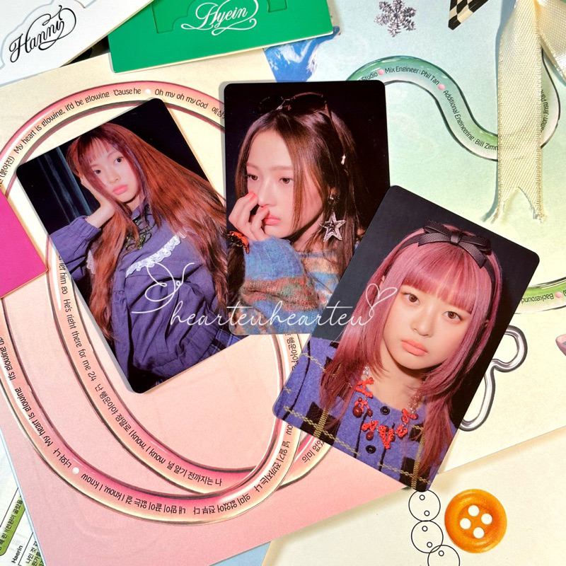 Hearteuhearteu [READY STOCK] [OFFICIAL] NJZ / NEWJEANS / MHDHH Pham Hanni, Lee Hyein, Kim Minji Phot