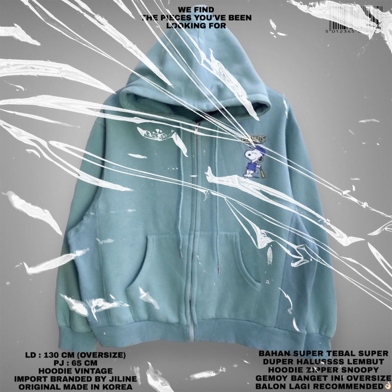 HOODIE SNOB IMPORT/HOODIE ZIPPER SNOOPY/JI LINE ORIGINAL/HOODIE OVERSIZE ZIPPER/HOODIE KOREAN/KOREAN