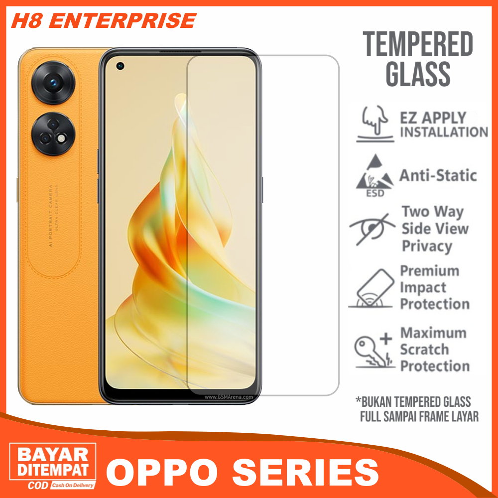 กระจกนิรภัยOppo Reno 3 4 4F 5 5F 6 7 7z 8z 8T 11F7 7z 8 8z 8T 4G Clear Anti-Scratch Glassป้องกันหน้า