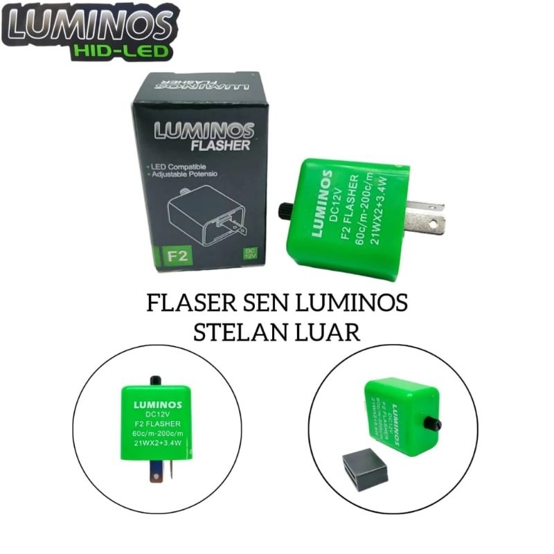 9NINE LUMINOS FLASHER SEN LED FAST SLOW FLASHING SETTING ต้นฉบับ 100% FLASHER MOTORCYCLE SIGNAL LIGH