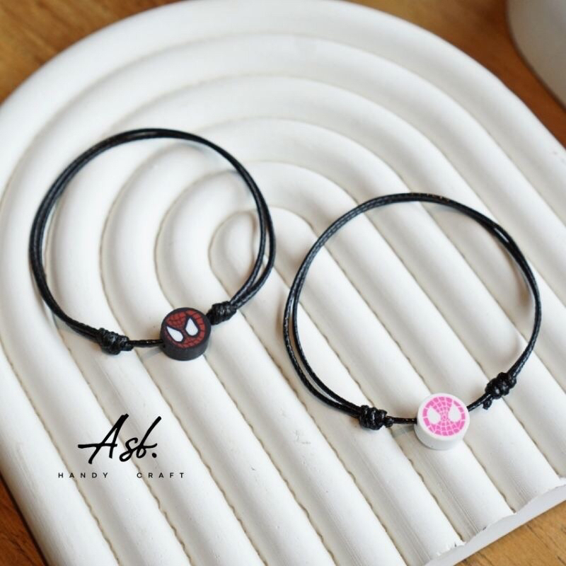 SPIDERMAN MILES & GWEN COUPLE BRACELET AESTHETIC COUPLE BRACELET
