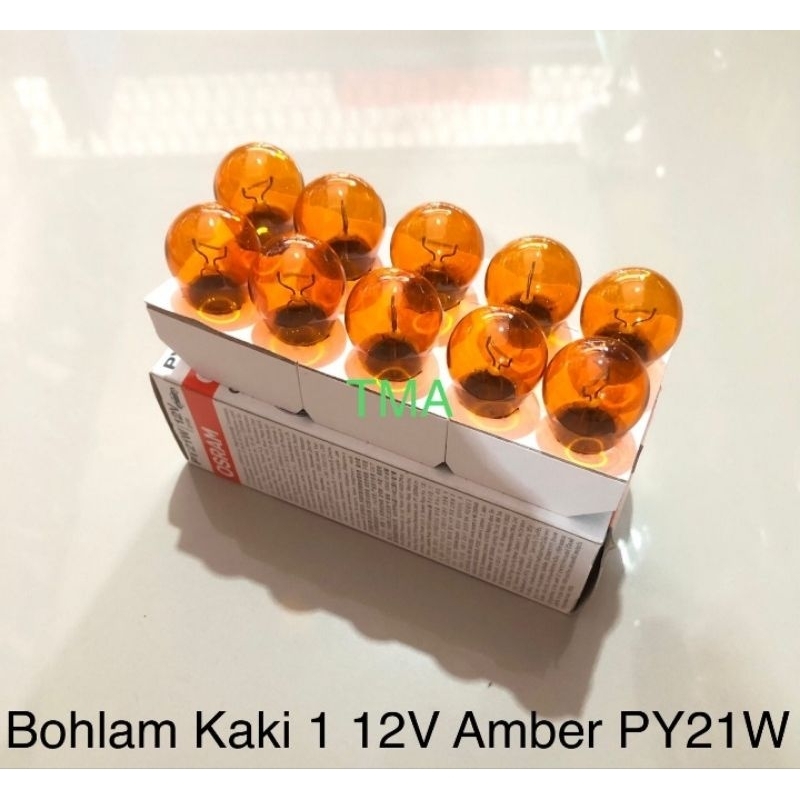 Osram PY21W หลอดไฟสีเหลืองอําพัน 1 ขา