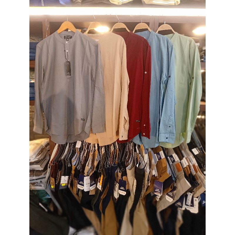 เสื้อ KEMEJA Krah SANGHAI, PAY ON THE PLACE, MEN& 39;S ZONE SHIRT