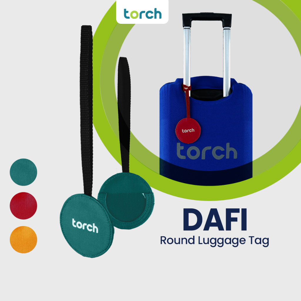 GANTUNGAN TORCH Dafi Round Bag Tag ที่แขวนฉลากกระเป๋าเป้สะพายหลัง