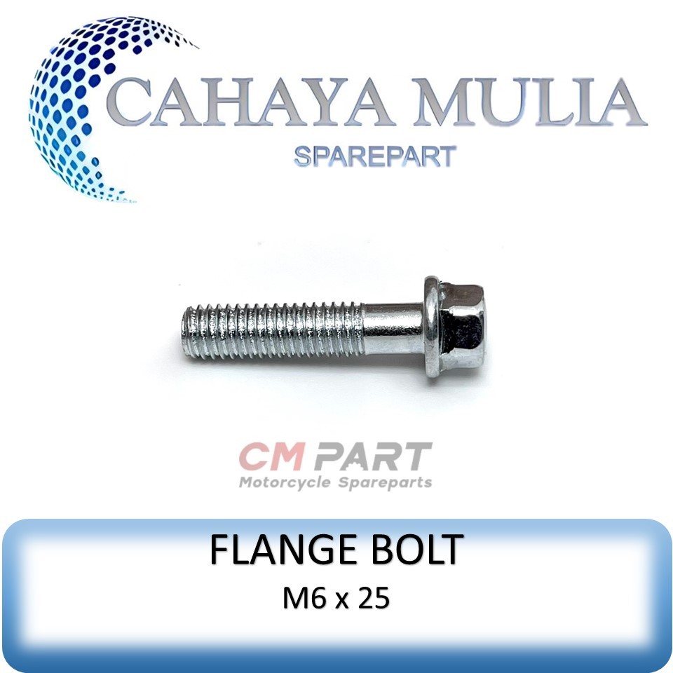 MESIN หน้าแปลน Bolt M6 6x25 CVT บล็อกเครื่องยนต์ Bolt M6x25 Key 8