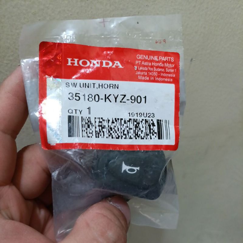 HORN SWITCH VARIO 125 OLD KZR - BEAT FI OLD 2013 - SUPRA X125 HELMET IN original 35180 KYZ 901