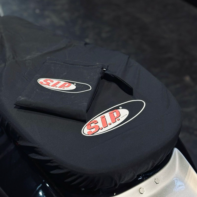 SIP สีดํา Vespa Sprint Prima LX S GTS ที่หุ้มเบาะ