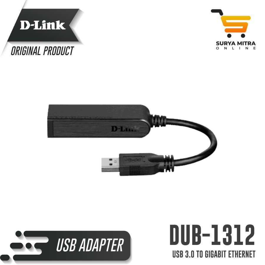 ตัวแปลง D-Link DUB-1312 อะแดปเตอร์ USB 3.0 เป็น Gigabit Ethernet