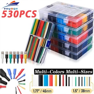 530pcs Set Kabel Bakar Heat Shrink Bahan Polyolefin Warna Warni /Heat Shrink Tube Selang Bakar Kabel Isolasl Bakar / Heat Shrink COD