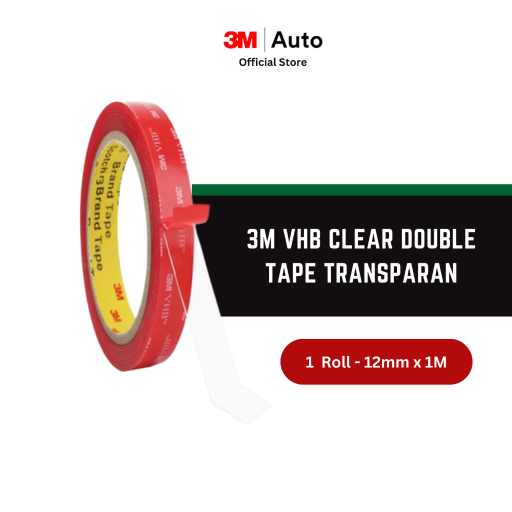 3M VHB Clear Double Tape กาวโปร่งใสสองด้านกันน้ําใส