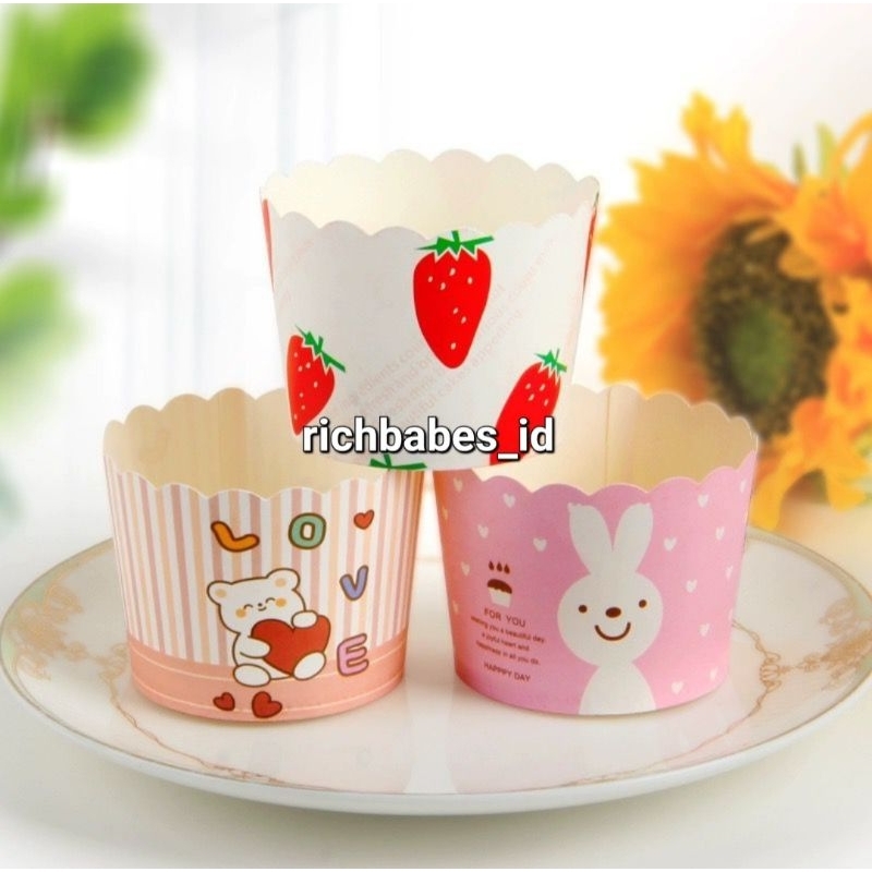 [10 ชิ้น] MUFFIN CUP CAKE / MUFFIN CUP CAKE WITH PATTERNS / MUFFIN CUP CAKE WITH PATTERNS