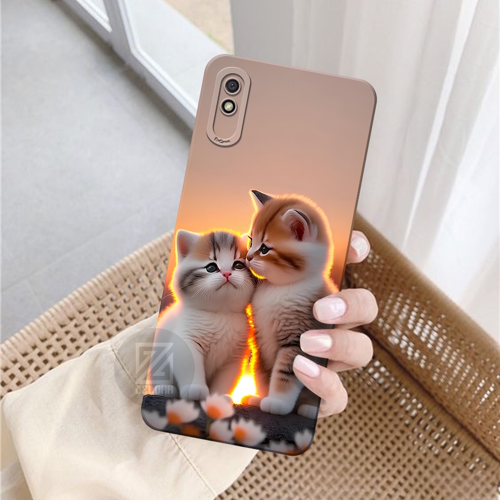 ล่าสุด Xiaomi Redmi 9A Softcase - ซิลิโคนกล้อง Pro - เคส Xiaomi Redmi 9A - เคสแมวแฟชั่น - เคส Xiaomi