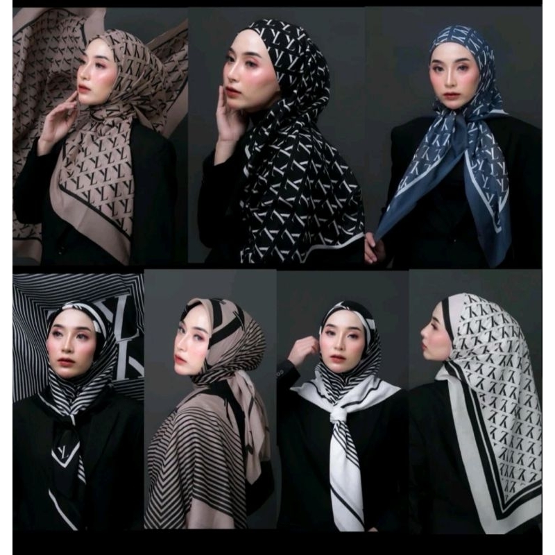YL แคตตาล็อกของฮิญาบทรงสี่เหลี่ยมซับลม