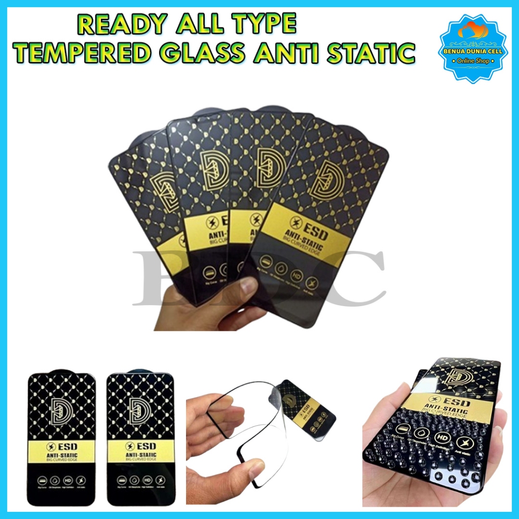 TEMPERED GLASS FULL ANTI STATIC VIVO Y02 Y02S Y02T Y15S Y01 Y12S Y16 Y12 Y15 Y17 Y17S Y19 Y20 Y20I Y