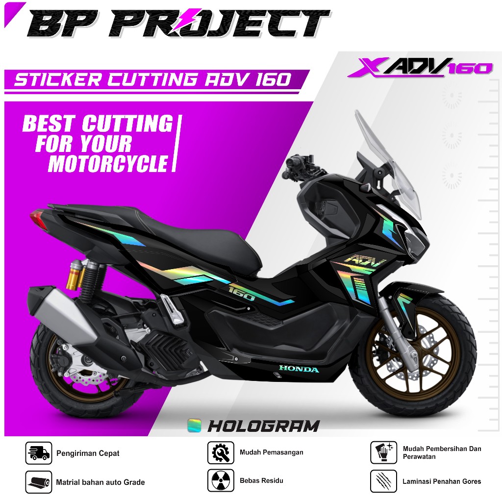 Adv 160 - CUTTING ADV 160 - สติกเกอร์ตัด ADV 160 - STICKER CUTTING ADV 160 LIST Variations Of HONDA 