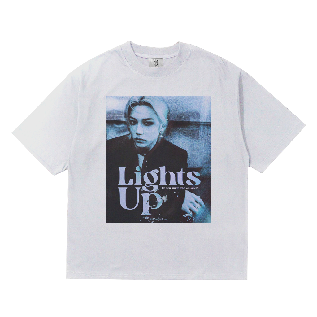 MEDIEVALCO - FIX LIGHTS UP เสื้อยืด KPOP | VINTAGE BOOTLEG I STYLE Y2K OVERSIZE เสื้อยืดสีขาว | ผู้ช