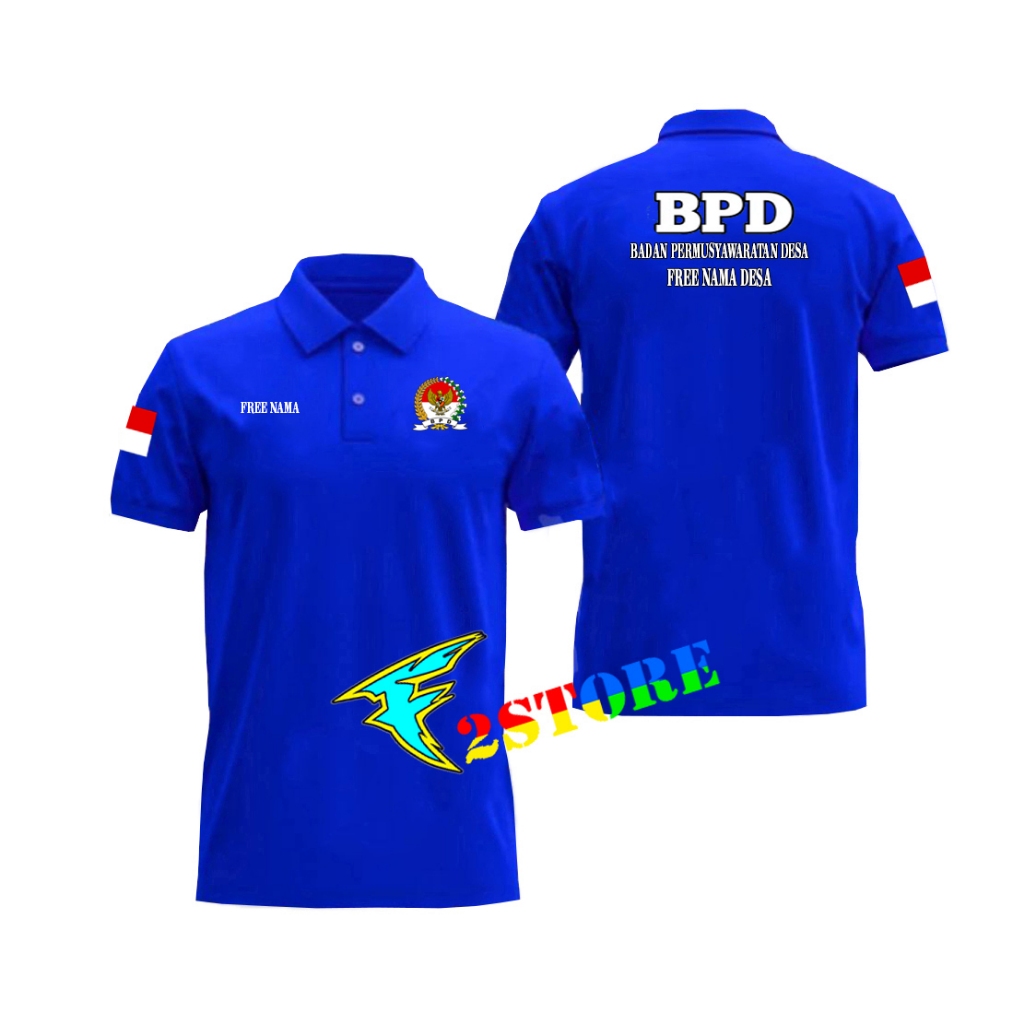 BPD เสื้อยืดคอปก - VILLAGE DELIBERATIVE BODY FREE CHEST NAME และ VILLAGE F2ASTORE