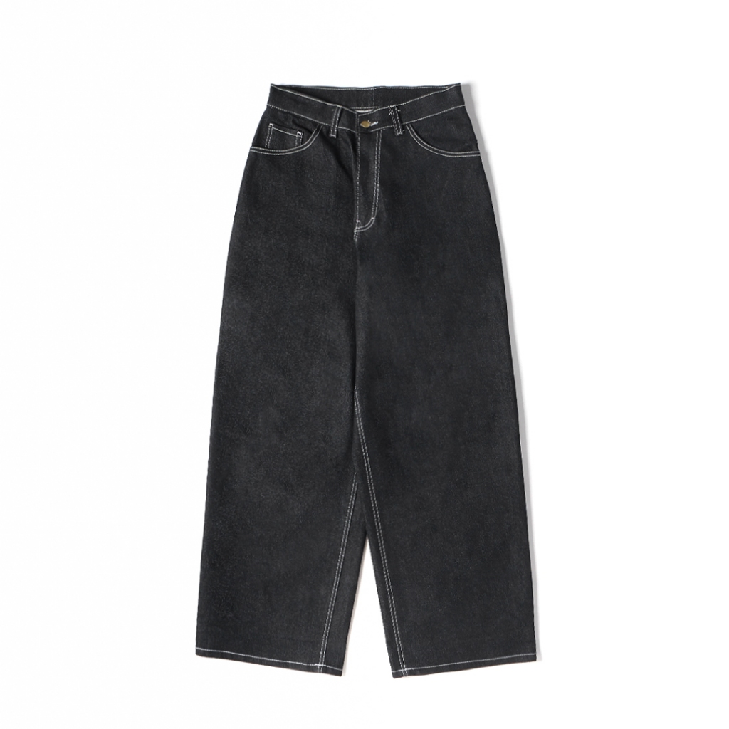 RAW Pants Big Loose - RAW Black Denim - "DOZE"