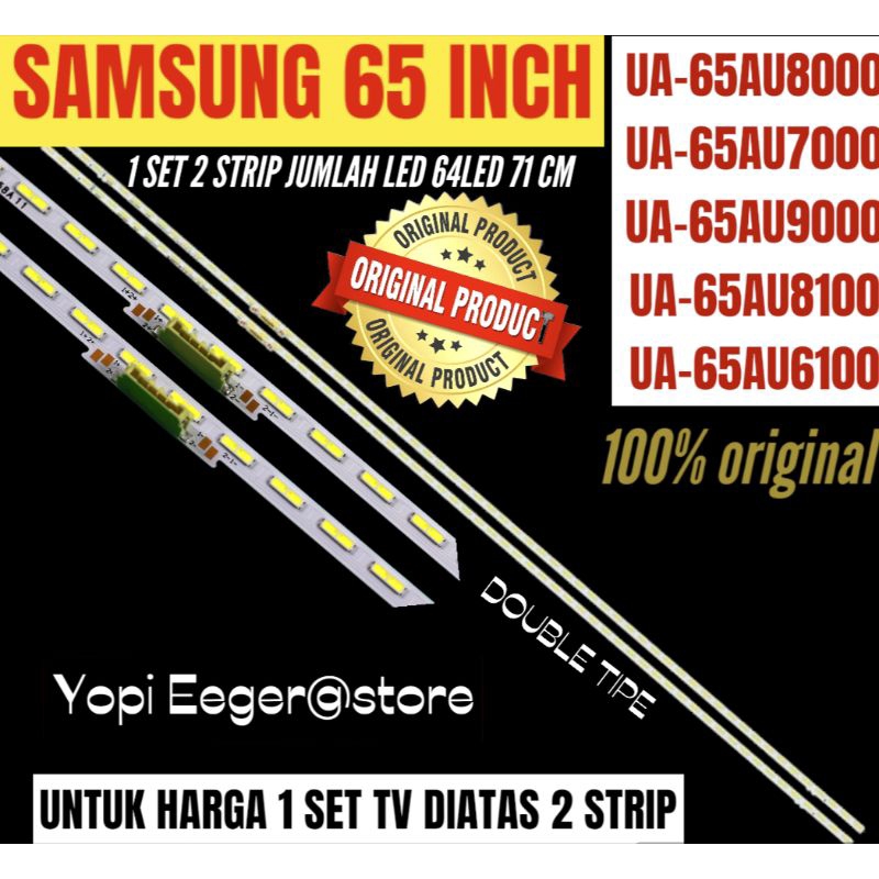 SAMSUNG 65 INCH LCD LED TV BACKLIGHT UA-65AU8000-UA-65AU7000- UA-65AU9000- UA-65AU8100- UA-65AU6100 