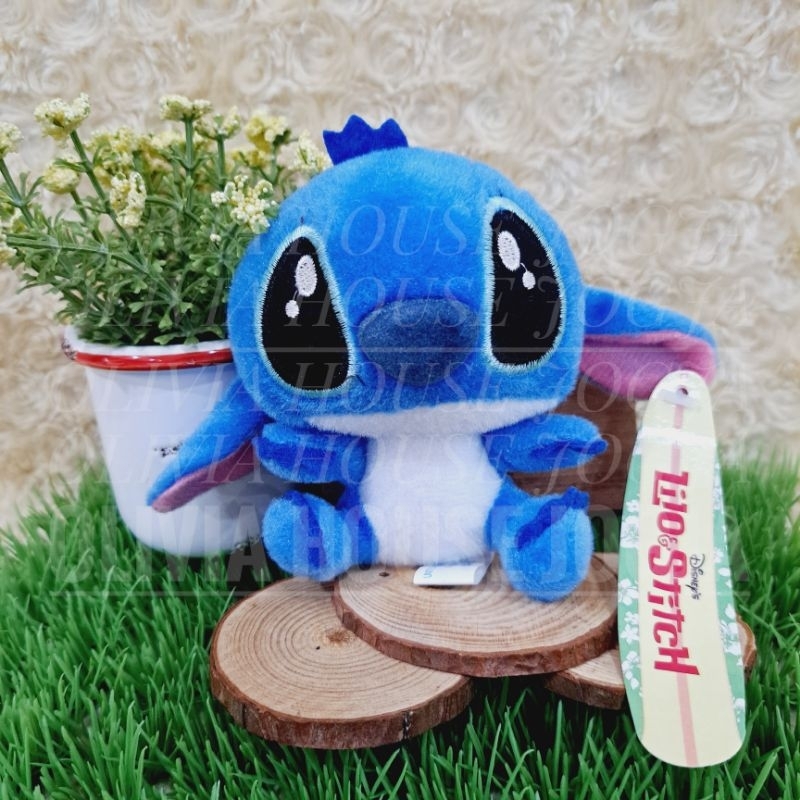 GANTUNGAN Stitch Tag พวงกุญแจ Stitch Angel พวงกุญแจตุ๊กตา Stitch Angel สีชมพูกระเป๋าพวงกุญแจ