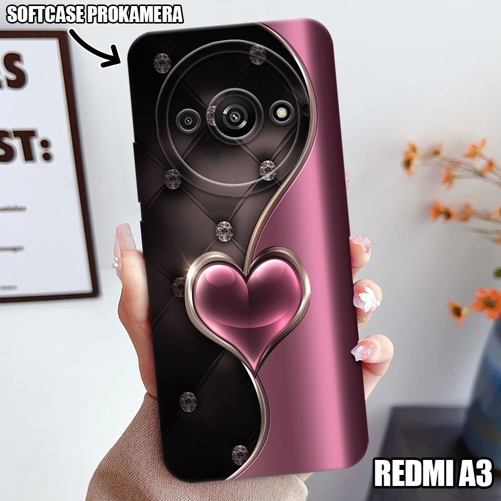 ซิลิโคนสําหรับ Xiaomi Redmi A3 2024 ล่าสุด Love Motif Softcase (SK05) - CHEAP DISI - Redmi A3 Softca