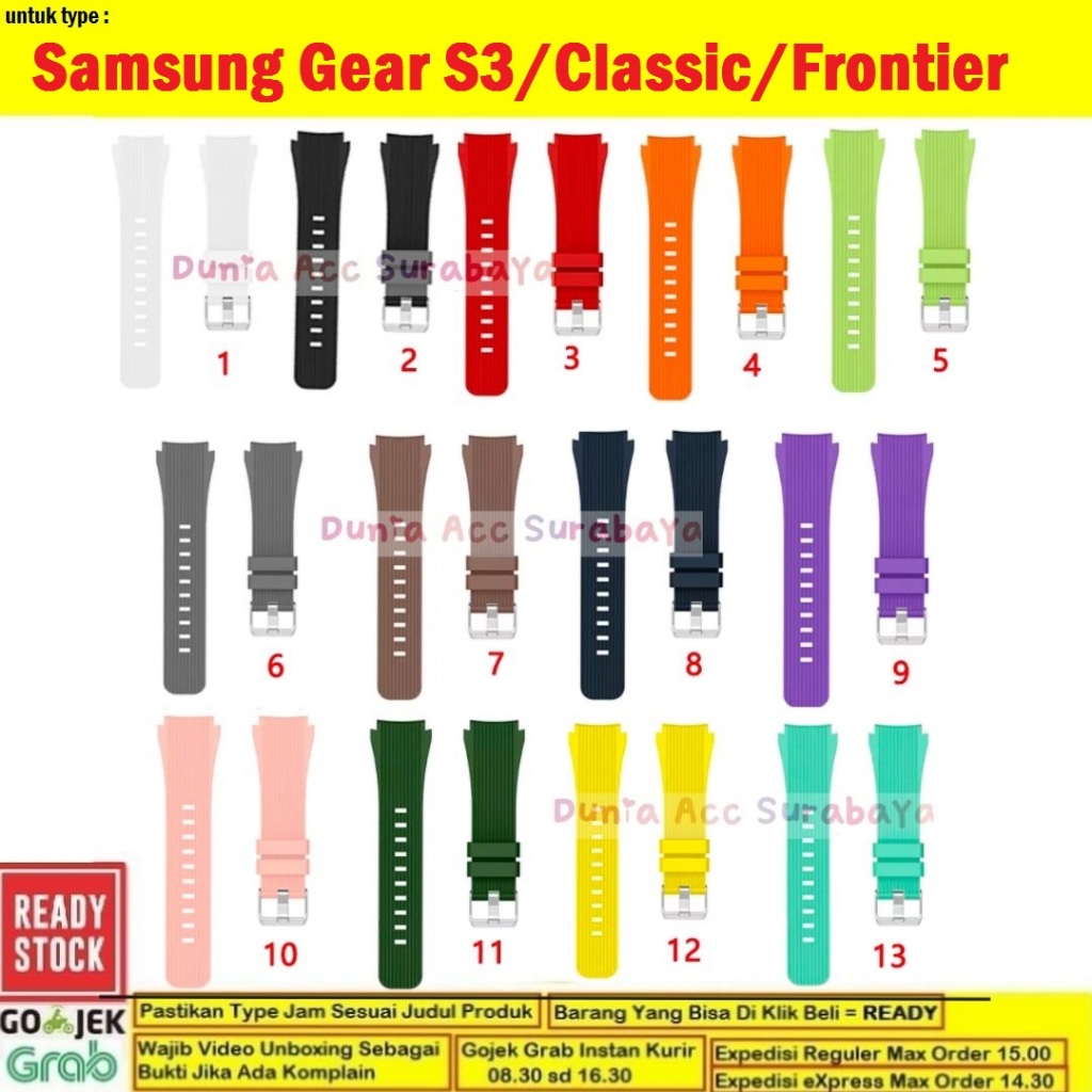 สายนาฬิกาข้อมือ ยาง แนวตั้ง สไตล์คลาสสิก สําหรับ Samsung Galaxy Gear S3 S3 Frontier S3 VTC