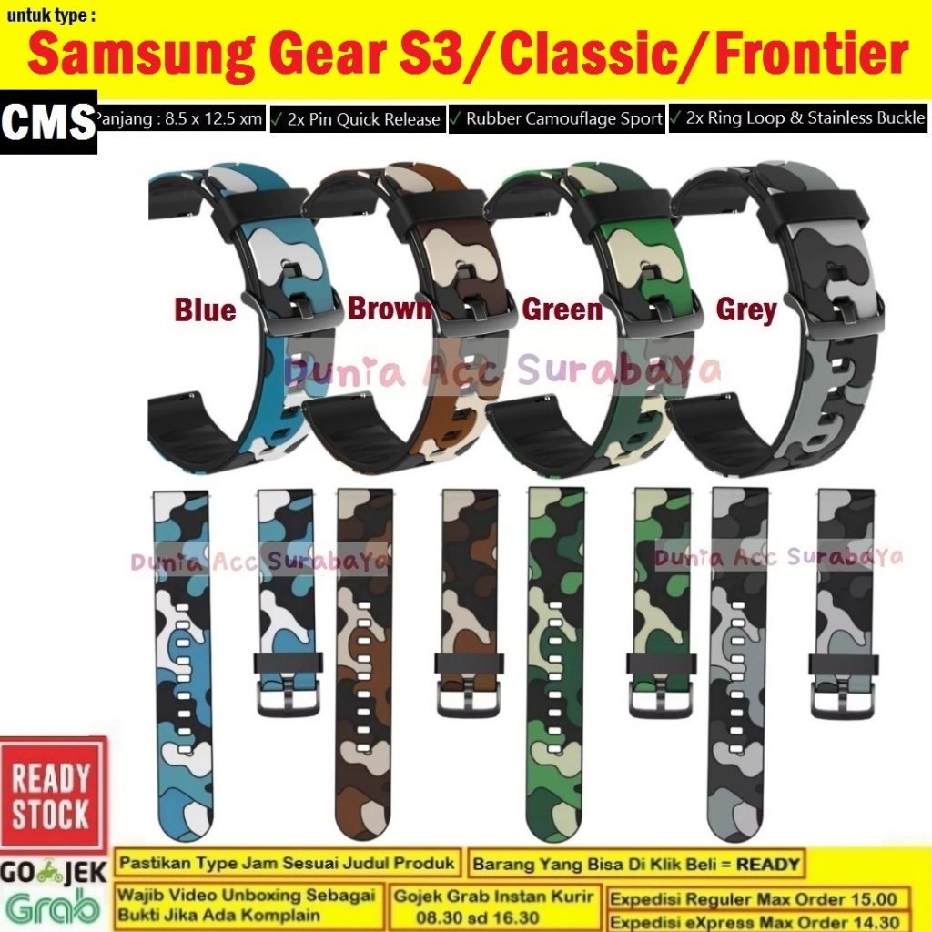 สายนาฬิกาข้อมือ ลายพราง สไตล์คลาสสิก สําหรับ Samsung Galaxy Gear S3 S3 S3 Frontier