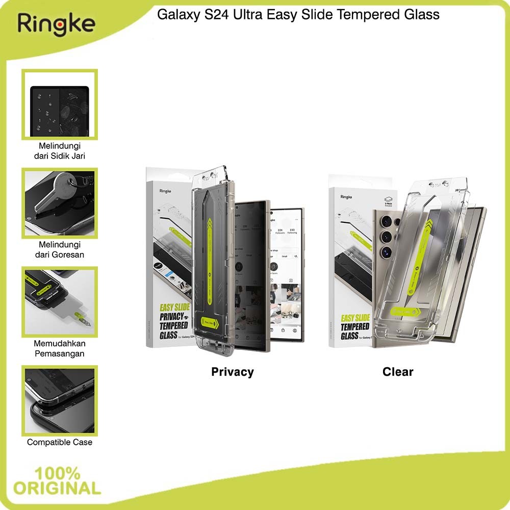 Ringke Samsung Galaxy S24 UltraTempered Glass Easy Slide / Dual Easy