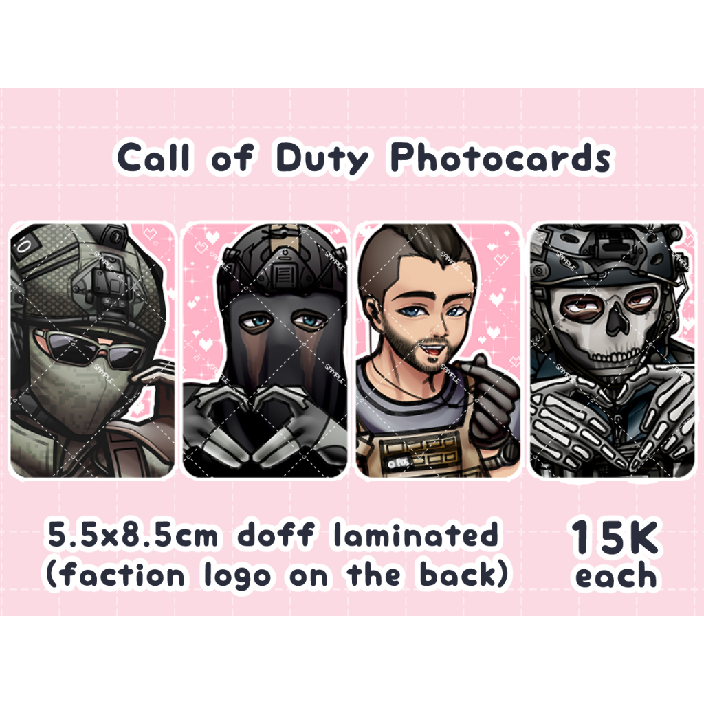 ୨♡Therm Call of Duty - โฟโต้การ์ด♡୧