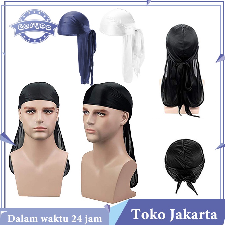 LATEST TRENDS Durag Headband Silk Durag Bandana Hip Hop Pirate Hat Bandana Chemo Cap